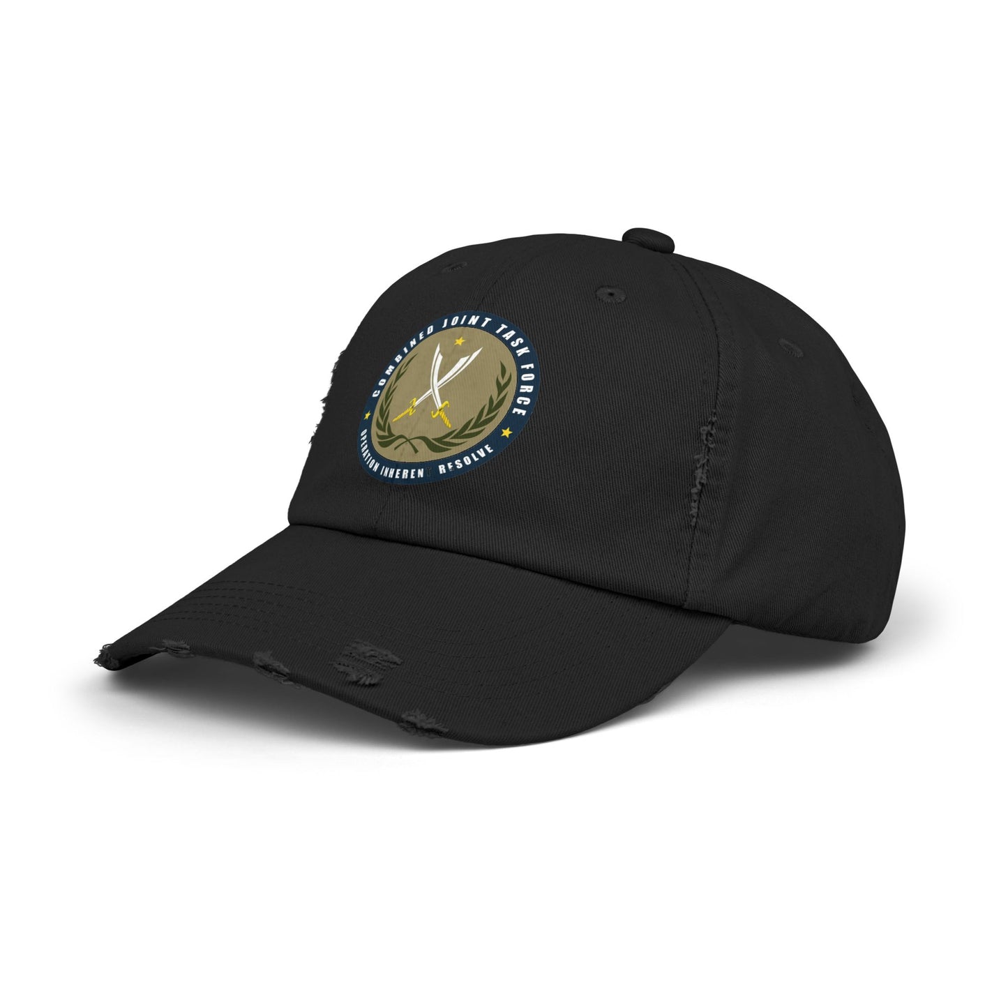 Pelo & Stile Unisex Distressed Cap - Task Force Emblem