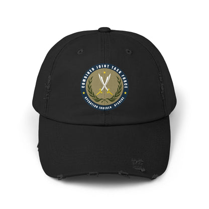 Pelo & Stile Unisex Distressed Cap - Task Force Emblem
