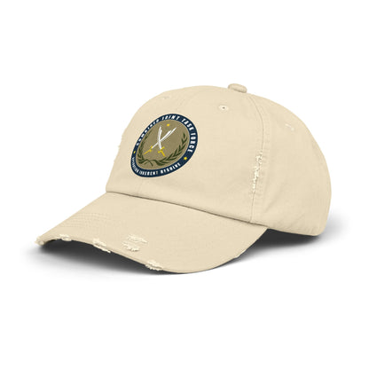 Pelo & Stile Unisex Distressed Cap - Task Force Emblem