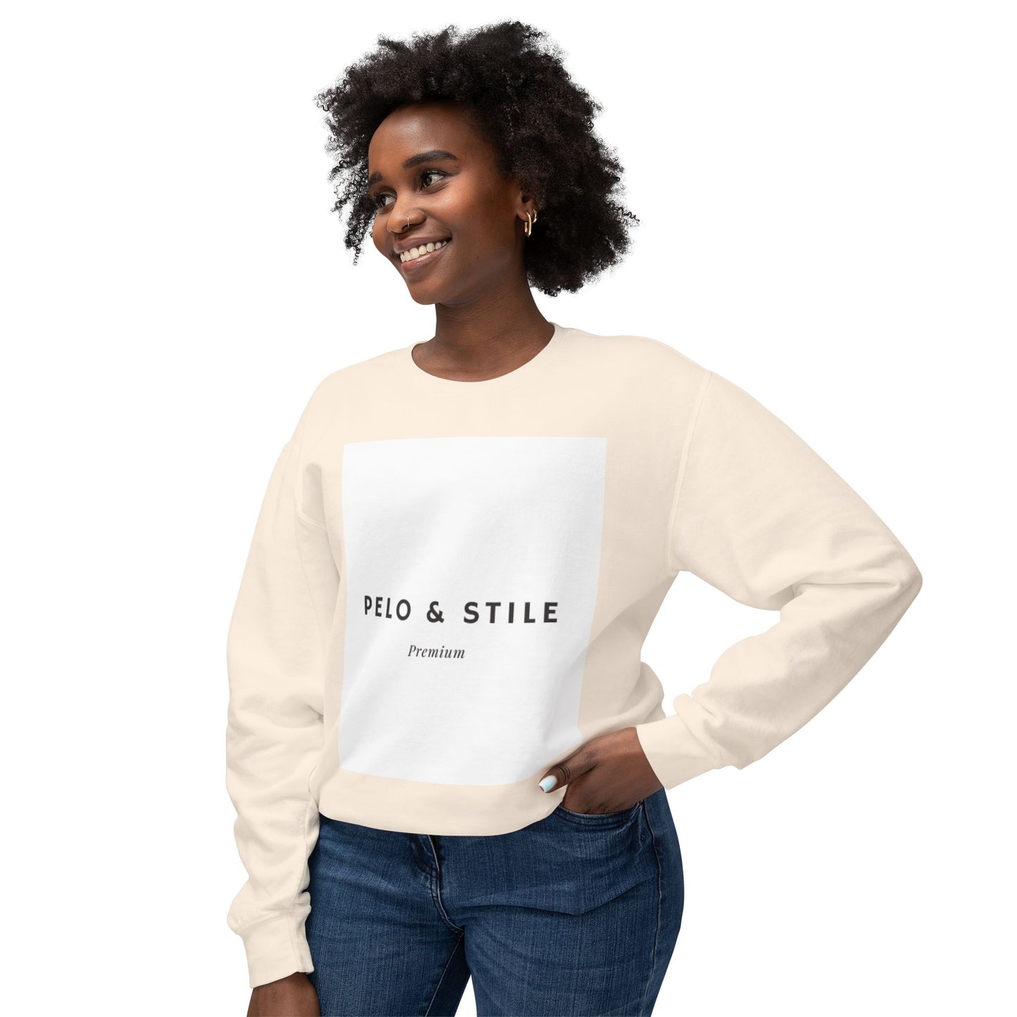 Pelo & Stile Unisex Lightweight Crewneck Sweatshirt