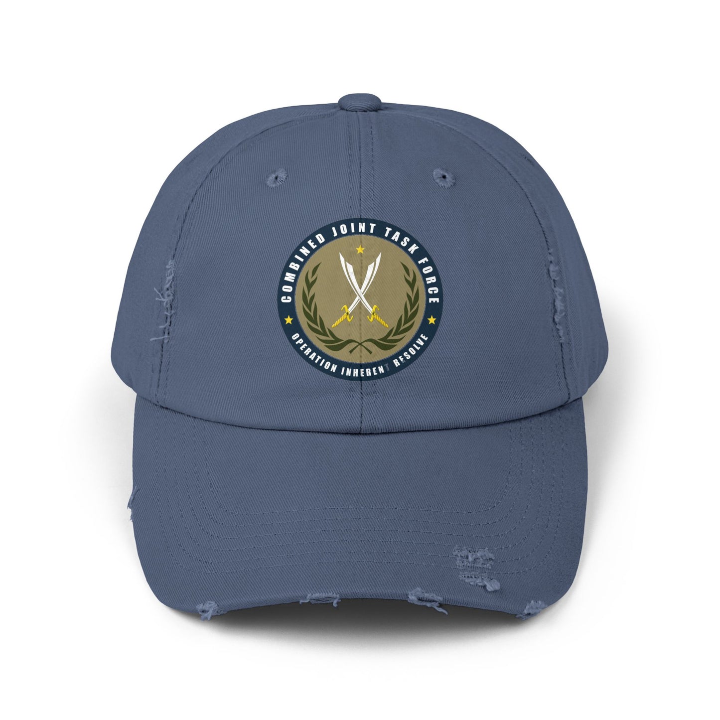 Pelo & Stile Unisex Distressed Cap - Task Force Emblem