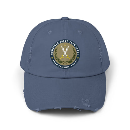 Pelo & Stile Unisex Distressed Cap - Task Force Emblem