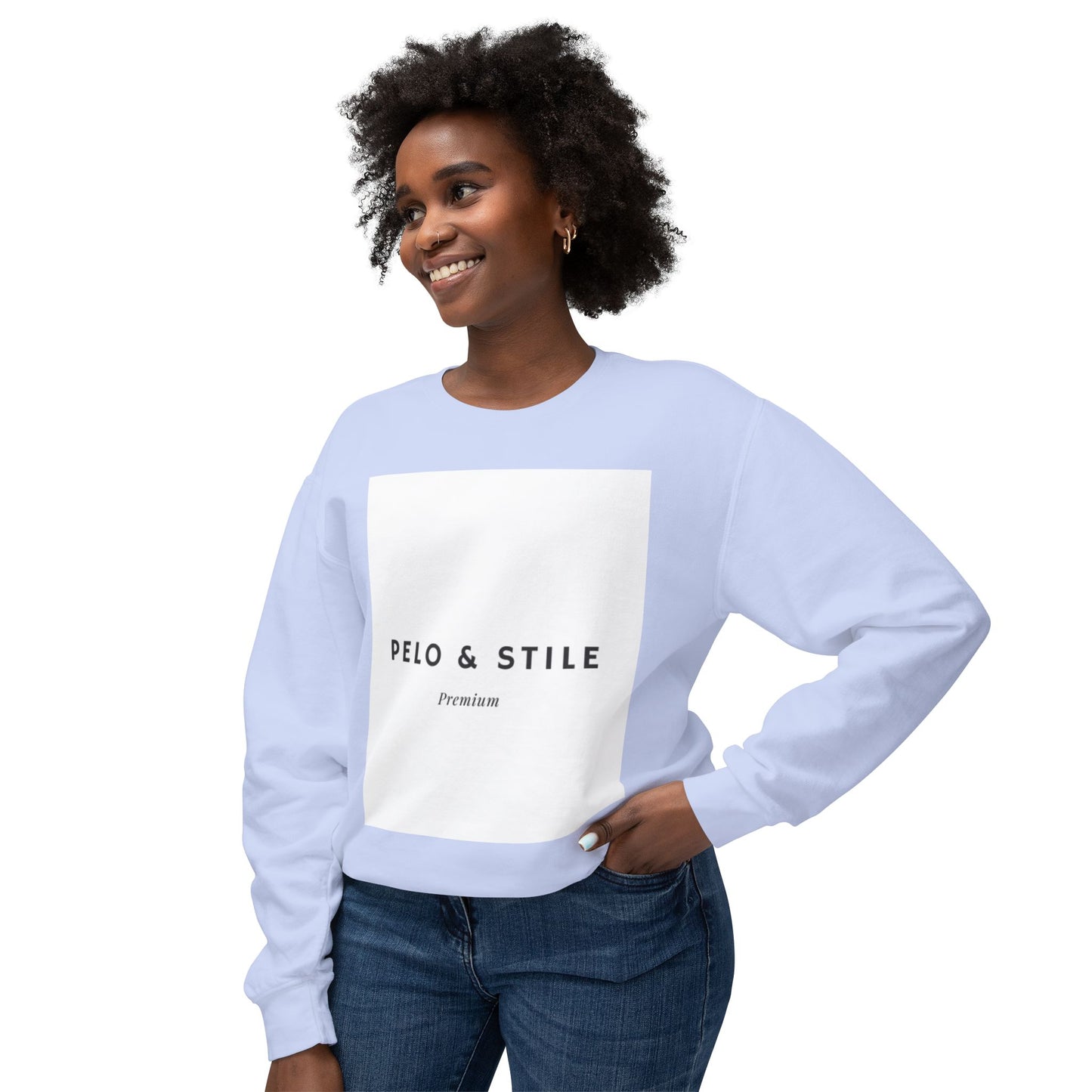 Pelo & Stile Unisex Lightweight Crewneck Sweatshirt