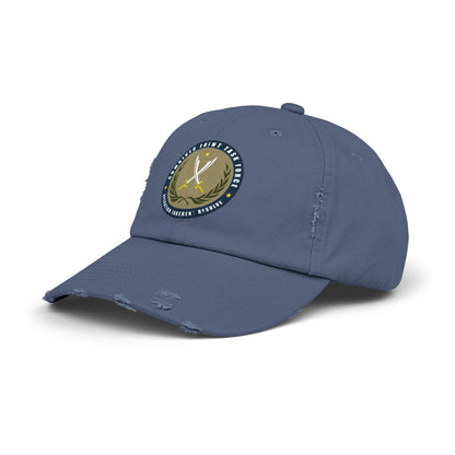 Pelo & Stile Unisex Distressed Cap - Task Force Emblem
