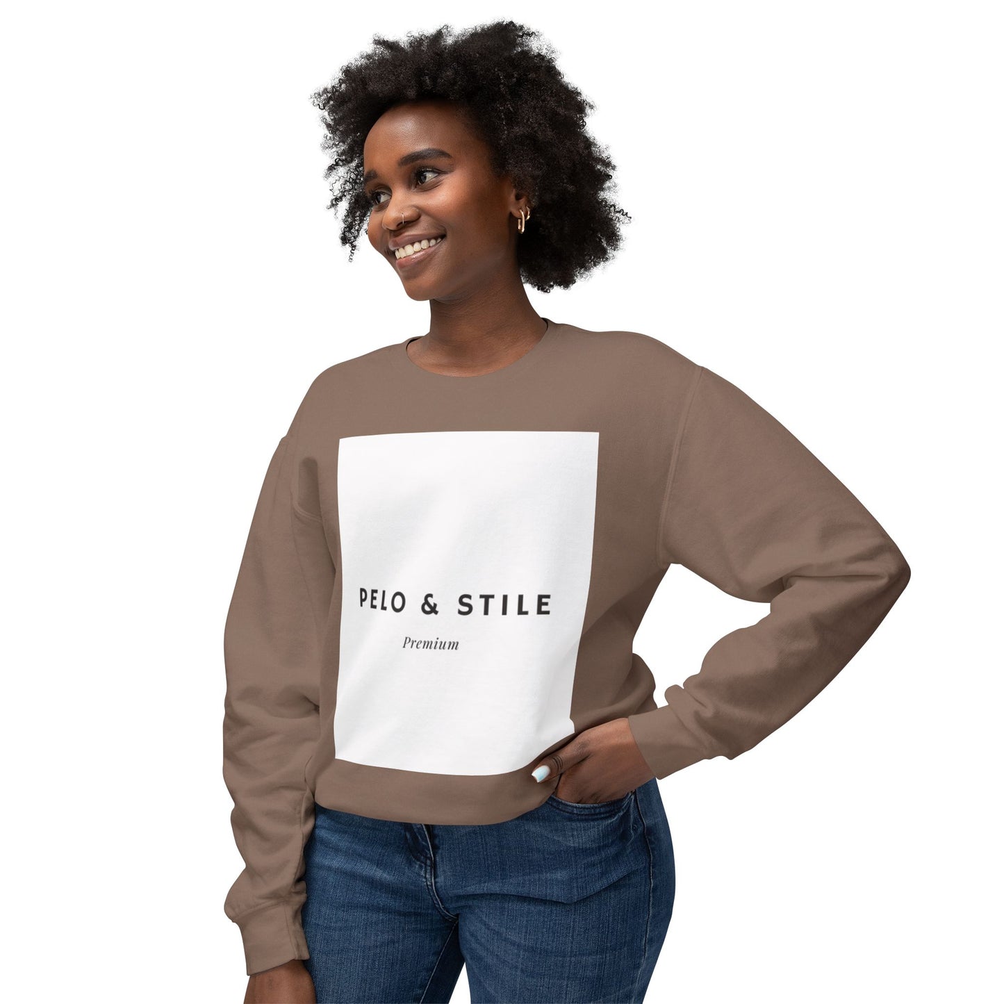 Pelo & Stile Unisex Lightweight Crewneck Sweatshirt
