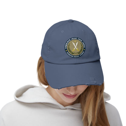Pelo & Stile Unisex Distressed Cap - Task Force Emblem