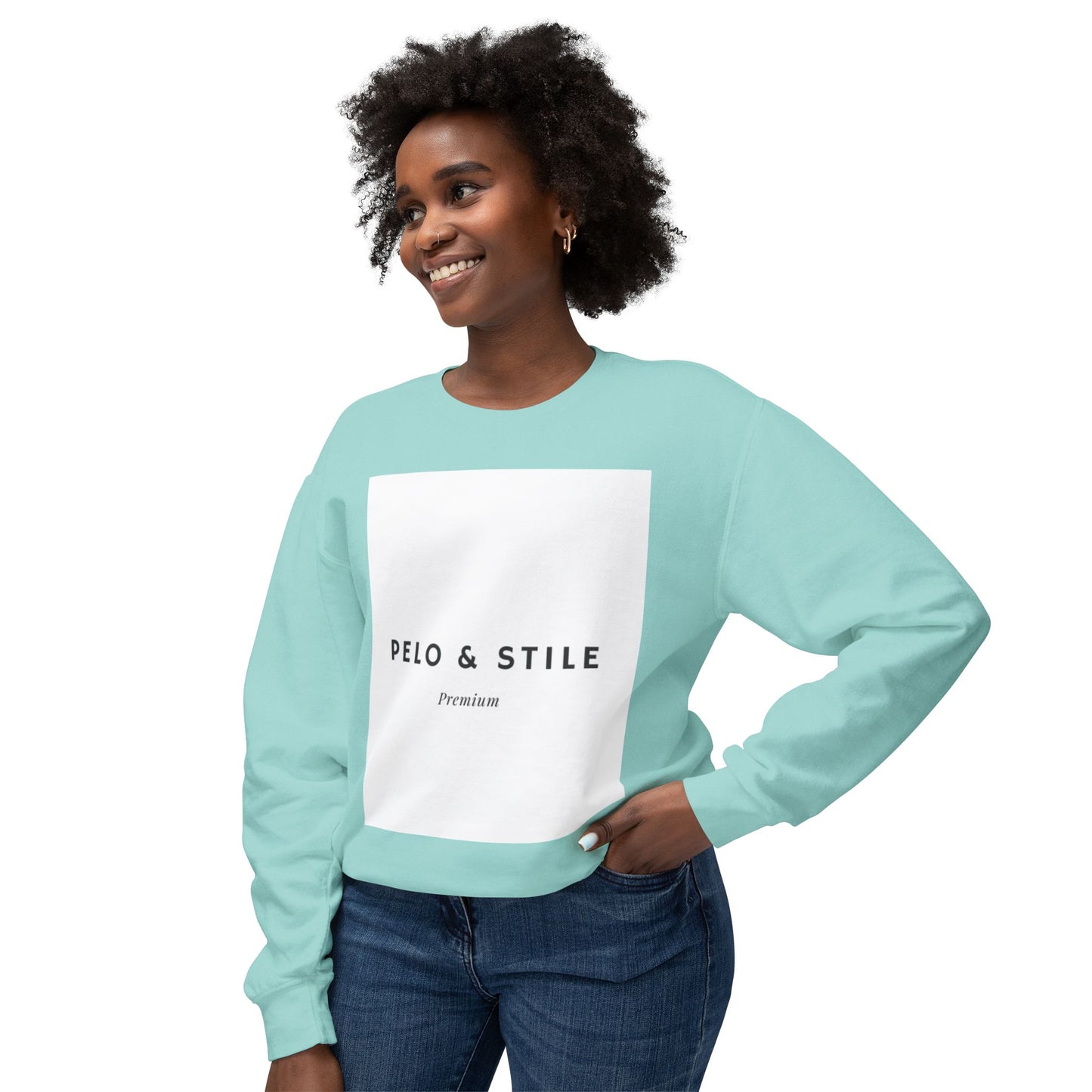 Pelo & Stile Unisex Lightweight Crewneck Sweatshirt